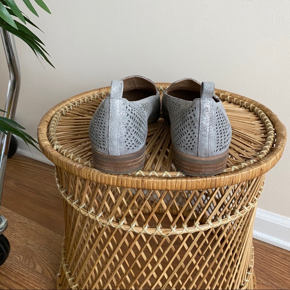 Crown Vintage Pewter Perforated Loafers 6 - Picture 8 of 10